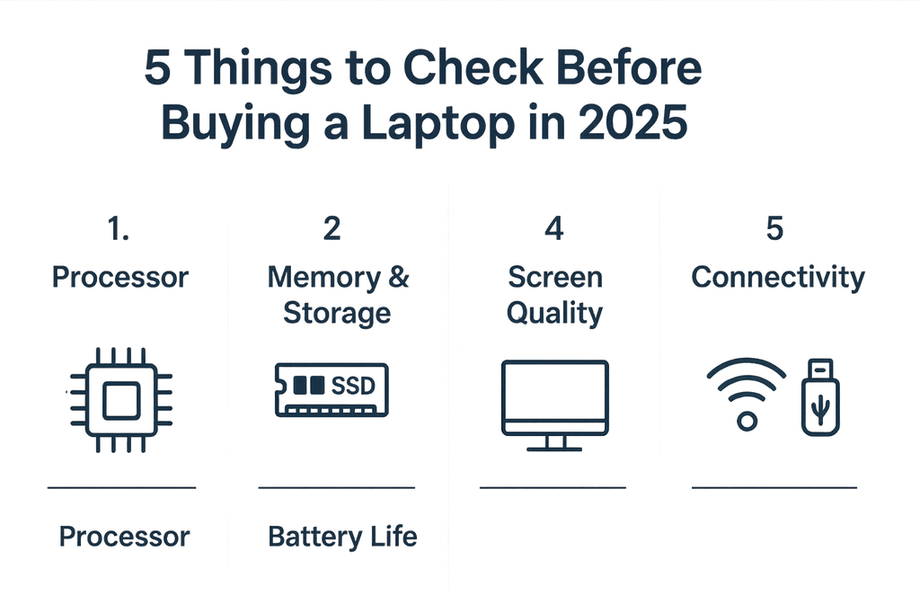 5 Things to Check Before Buying a Laptop in 2025