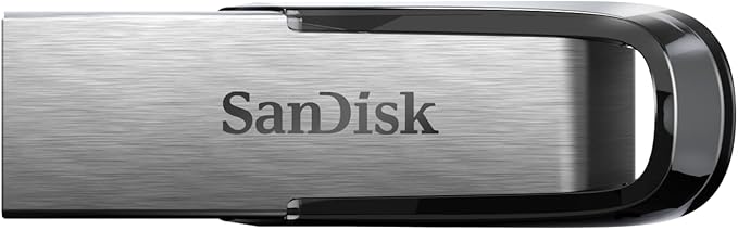 SanDisk Ultra Flair USB 3.0 Flash Drive 512GB, USB Stick (Memory stick with transfer speeds up to 150MB/s read, Password protection, Durable, Sleek Metal Casing) Silver/Black