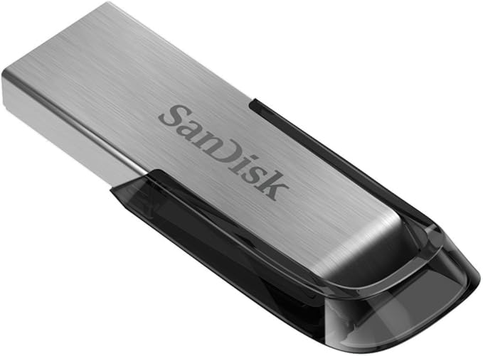 SanDisk Ultra Flair USB 3.0 Flash Drive 512GB, USB Stick (Memory stick with transfer speeds up to 150MB/s read, Password protection, Durable, Sleek Metal Casing) Silver/Black